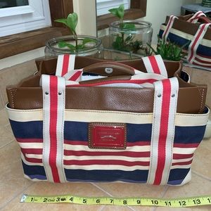 🔹TOMMY HILFIGER Large Tote Red, White and Blue